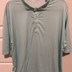 Green Performance Polo Shirt with Moisture-Wicking Fabric